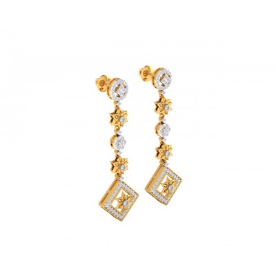 Talor Diamond Dangle drop earrings in Gold